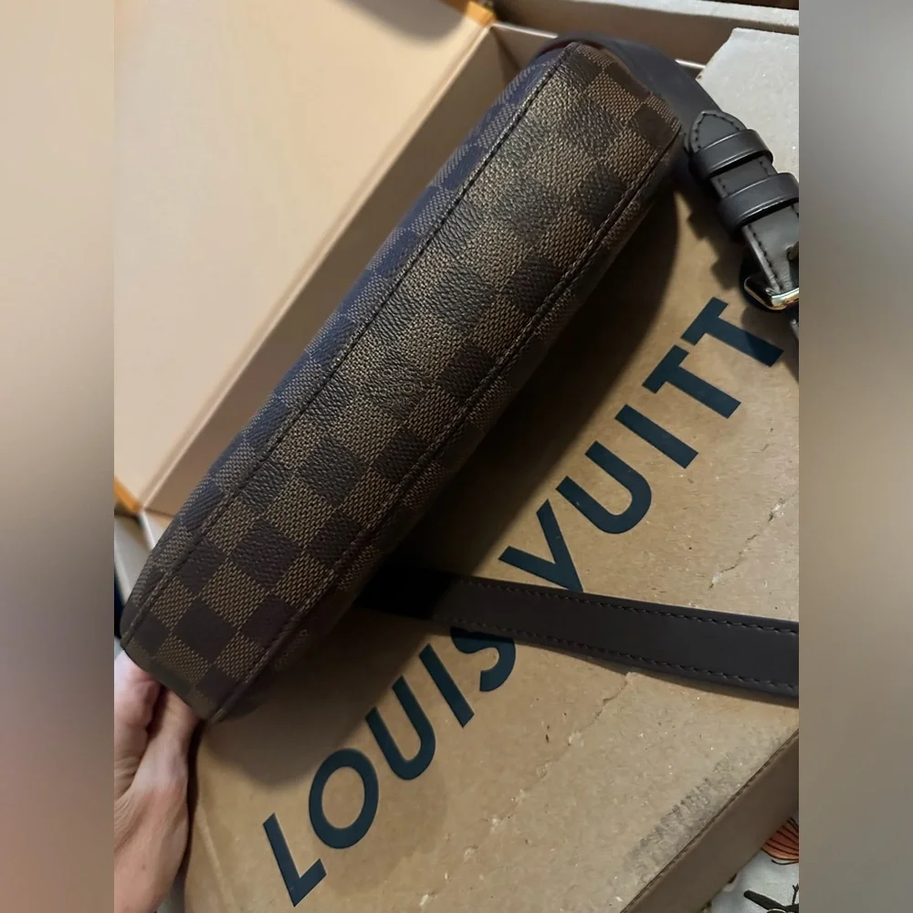 LOUIS VUITTON South Bank Besace Damier Ebene Crossbody bag purse original - Picture 13 of 15